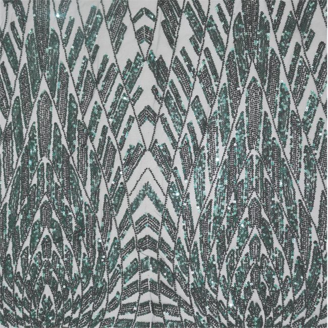 Premium Art Deco Geometric Sequin Fabric for Fashionable Attire - Image 2