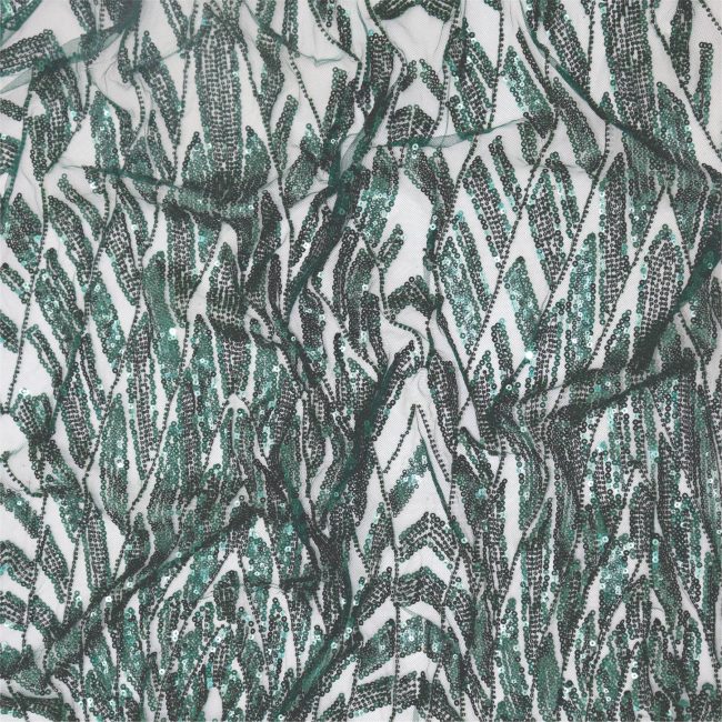 Premium Art Deco Geometric Sequin Fabric for Fashionable Attire - Image 10