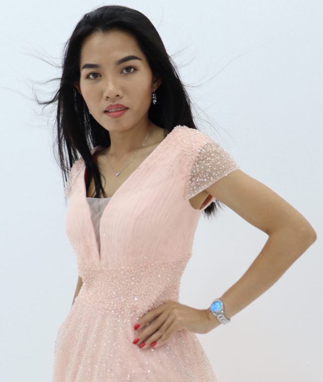 Blush Elegance and Glamour Pink Gown - Image 4